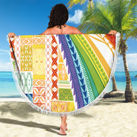 Pasifika Samoa Siapo Malu Tattoo Inspired Beach Blanket Fa'afafine Rainbow Theme