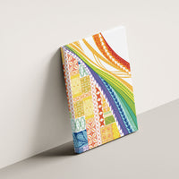 Pasifika Samoa Siapo Malu Tattoo Inspired Canvas Wall Art Fa'afafine Rainbow Theme