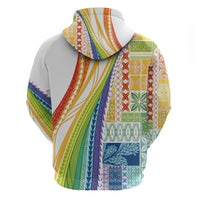 Pasifika Samoa Siapo Malu Tattoo Inspired Hoodie Fa'afafine Rainbow Theme