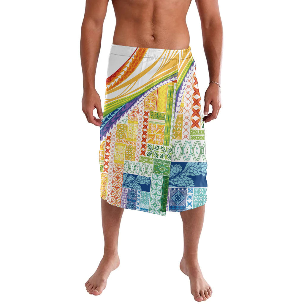 Pasifika Samoa Siapo Malu Tattoo Inspired Lavalava Fa'afafine Rainbow Theme