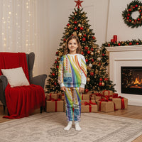 Pasifika Samoa Siapo Malu Tattoo Inspired Christmas Pajama Set Fa'afafine Rainbow Theme