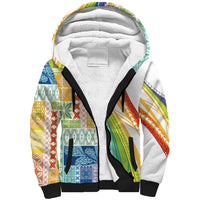Pasifika Samoa Siapo Malu Tattoo Inspired Sherpa Hoodie Fa'afafine Rainbow Theme