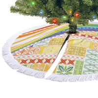 Pasifika Samoa Siapo Malu Tattoo Inspired Tree Skirt Fa'afafine Rainbow Theme