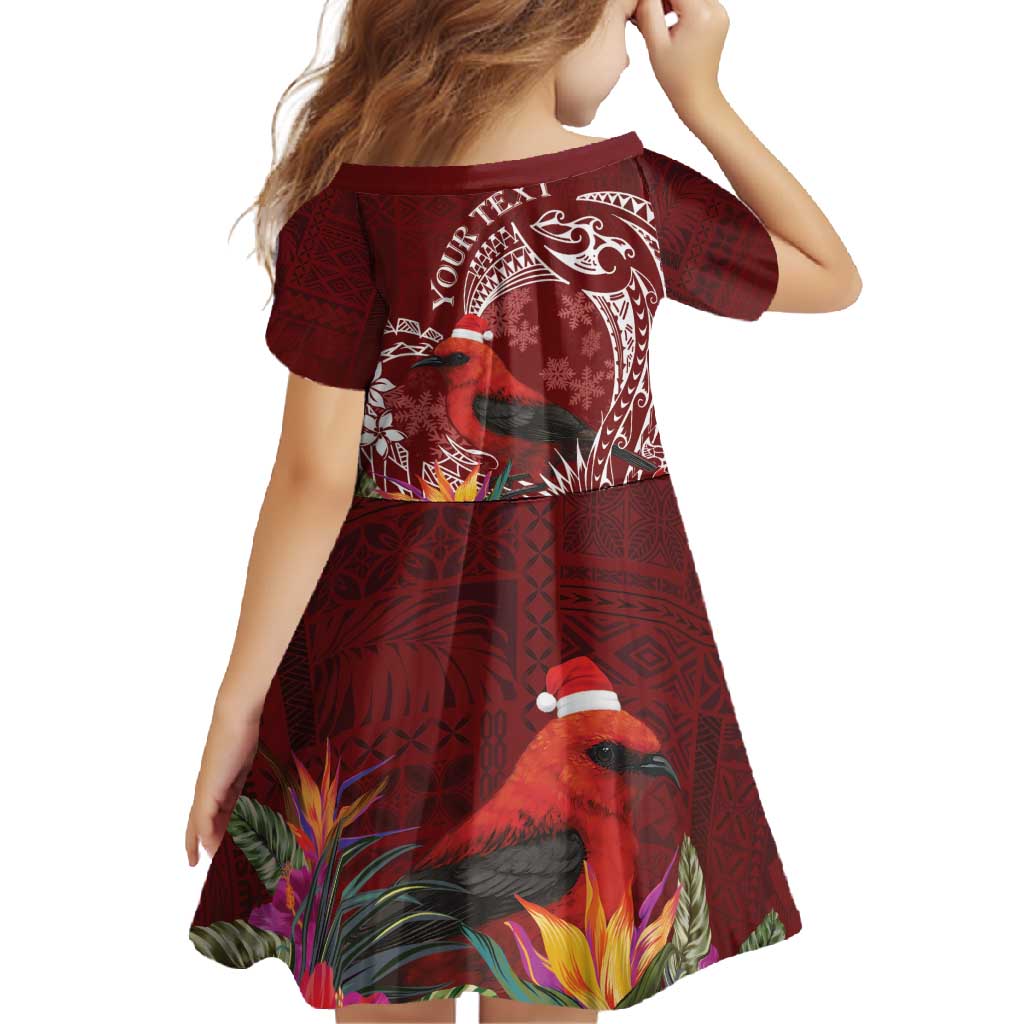 Personalized Samoa Meri Krisimasi Family Matching Long Sleeve Bodycon Dress and Hawaiian Shirt Segasegamau'u Mix Siapo