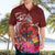 Personalized Samoa Meri Krisimasi Hawaiian Shirt Segasegamau'u Mix Siapo