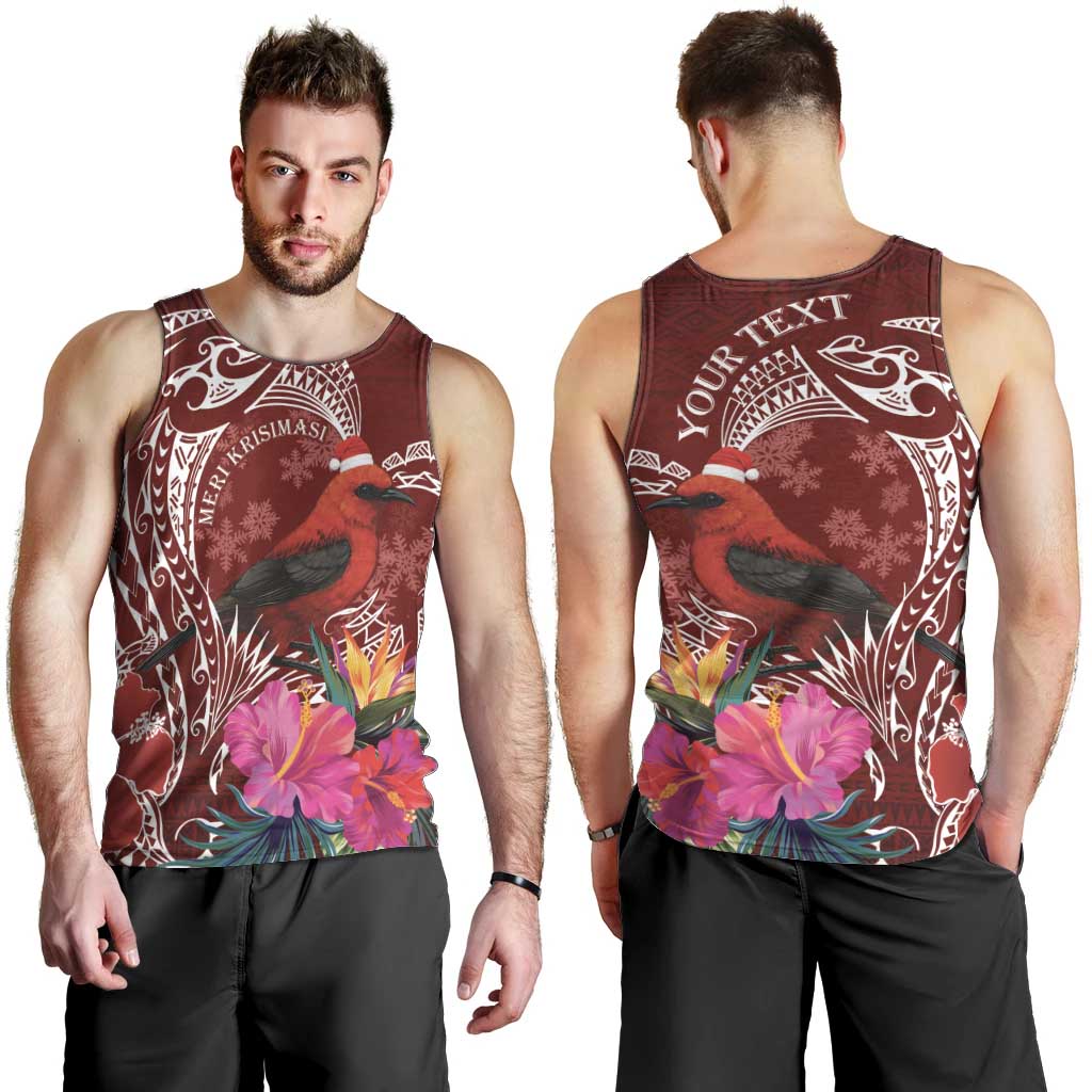 Personalized Samoa Meri Krisimasi Men Tank Top Segasegamau'u Mix Siapo