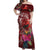 Personalized Samoa Meri Krisimasi Off Shoulder Maxi Dress Segasegamau'u Mix Siapo