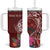 Personalized Samoa Meri Krisimasi Tumbler With Handle Segasegamau'u Mix Siapo