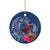 Personalized Samoa Christmas Ceramic Ornament Cardinal Honeyeater Mix Siapo