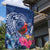 Personalized Samoa Christmas Garden Flag Cardinal Honeyeater Mix Siapo