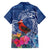 Personalized Samoa Christmas Hawaiian Shirt Cardinal Honeyeater Mix Siapo