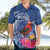 Personalized Samoa Christmas Hawaiian Shirt Cardinal Honeyeater Mix Siapo