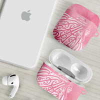 Breast Cancer Awareness Maori AirPods Case Kia Kaha Kia Maia Kia Manawanui - Polynesian Pride