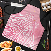 Breast Cancer Awareness Maori Apron Kia Kaha Kia Maia Kia Manawanui - Polynesian Pride
