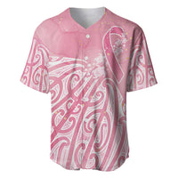 Breast Cancer Awareness Maori Baseball Jersey Kia Kaha Kia Maia Kia Manawanui - Polynesian Pride