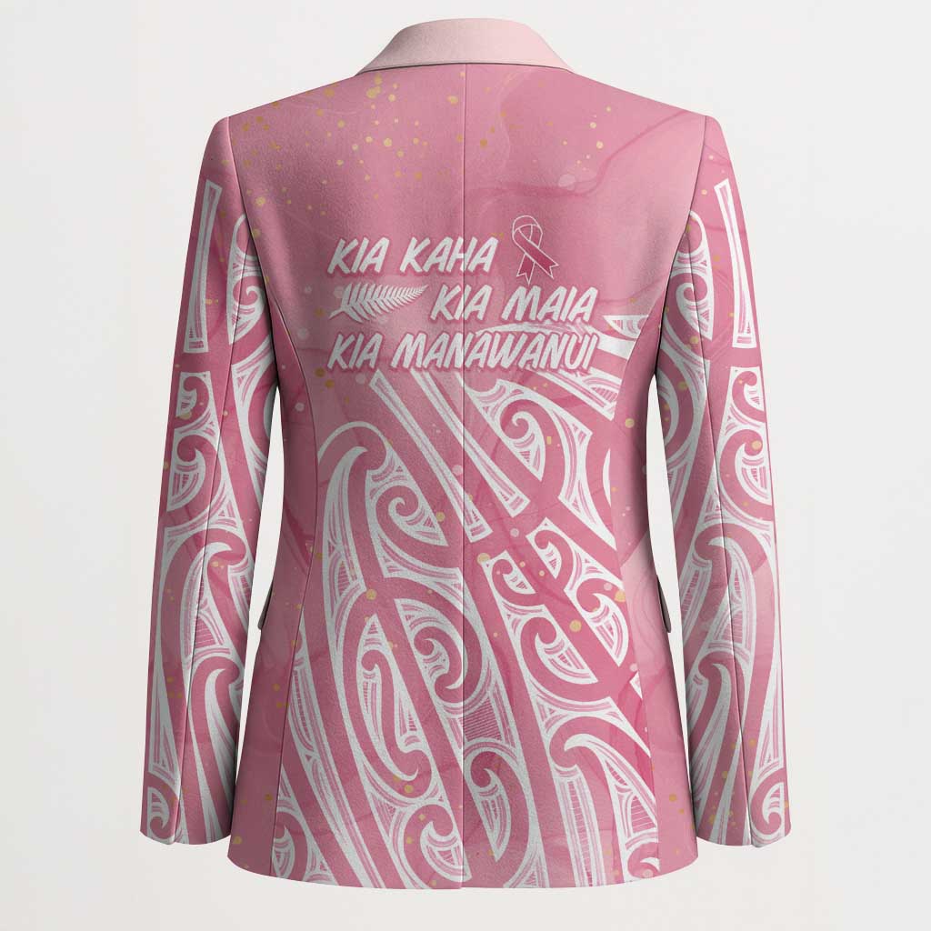Breast Cancer Awareness Maori Blazer Kia Kaha Kia Maia Kia Manawanui - Polynesian Pride