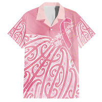 Breast Cancer Awareness Maori Family Matching Tank Maxi Dress and Hawaiian Shirt Kia Kaha Kia Maia Kia Manawanui - Polynesian Pride