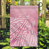 Breast Cancer Awareness Maori Garden Flag Kia Kaha Kia Maia Kia Manawanui - Polynesian Pride