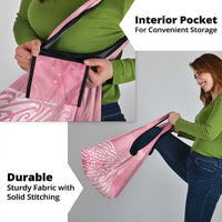 Breast Cancer Awareness Maori Grocery Bag Kia Kaha Kia Maia Kia Manawanui - Polynesian Pride