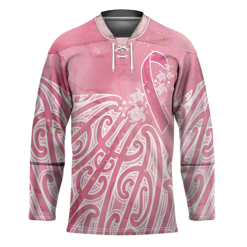 Breast Cancer Awareness Maori Hockey Jersey Kia Kaha Kia Maia Kia Manawanui - Polynesian Pride