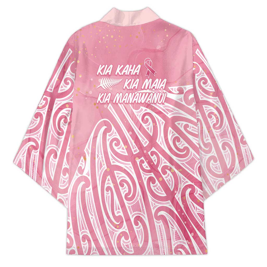 Breast Cancer Awareness Maori Kimono Kia Kaha Kia Maia Kia Manawanui - Polynesian Pride