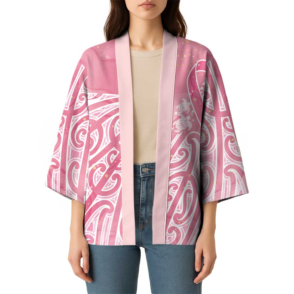 Breast Cancer Awareness Maori Kimono Kia Kaha Kia Maia Kia Manawanui - Polynesian Pride