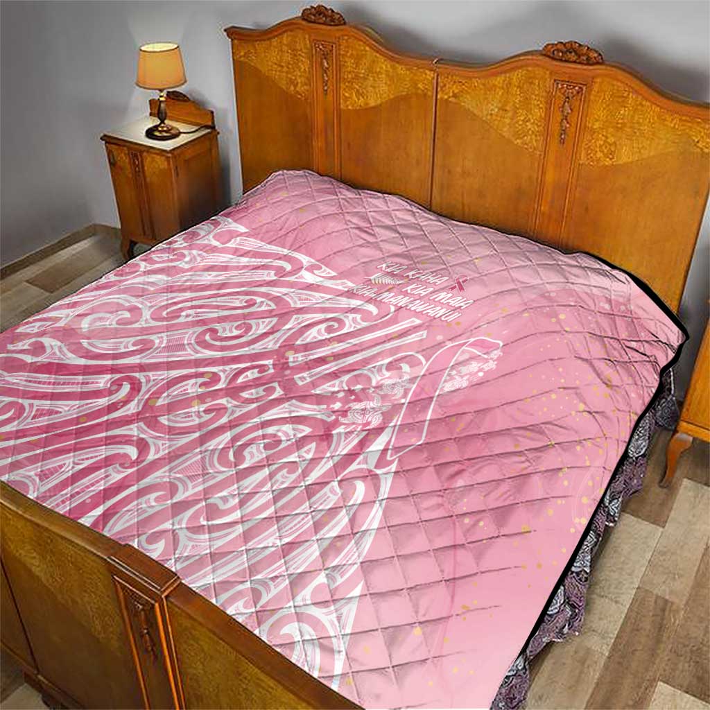 Breast Cancer Awareness Maori Quilt Kia Kaha Kia Maia Kia Manawanui - Polynesian Pride