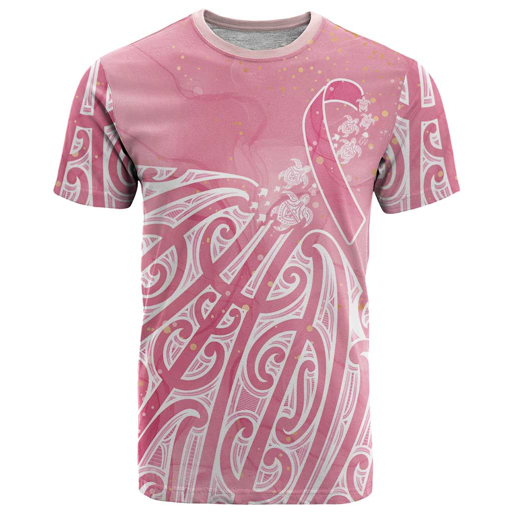Breast Cancer Awareness Maori T Shirt Kia Kaha Kia Maia Kia Manawanui - Polynesian Pride