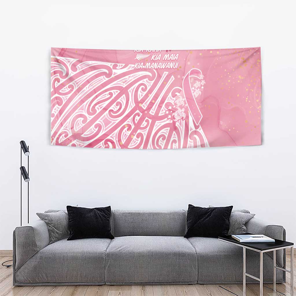 Breast Cancer Awareness Maori Tapestry Kia Kaha Kia Maia Kia Manawanui - Polynesian Pride