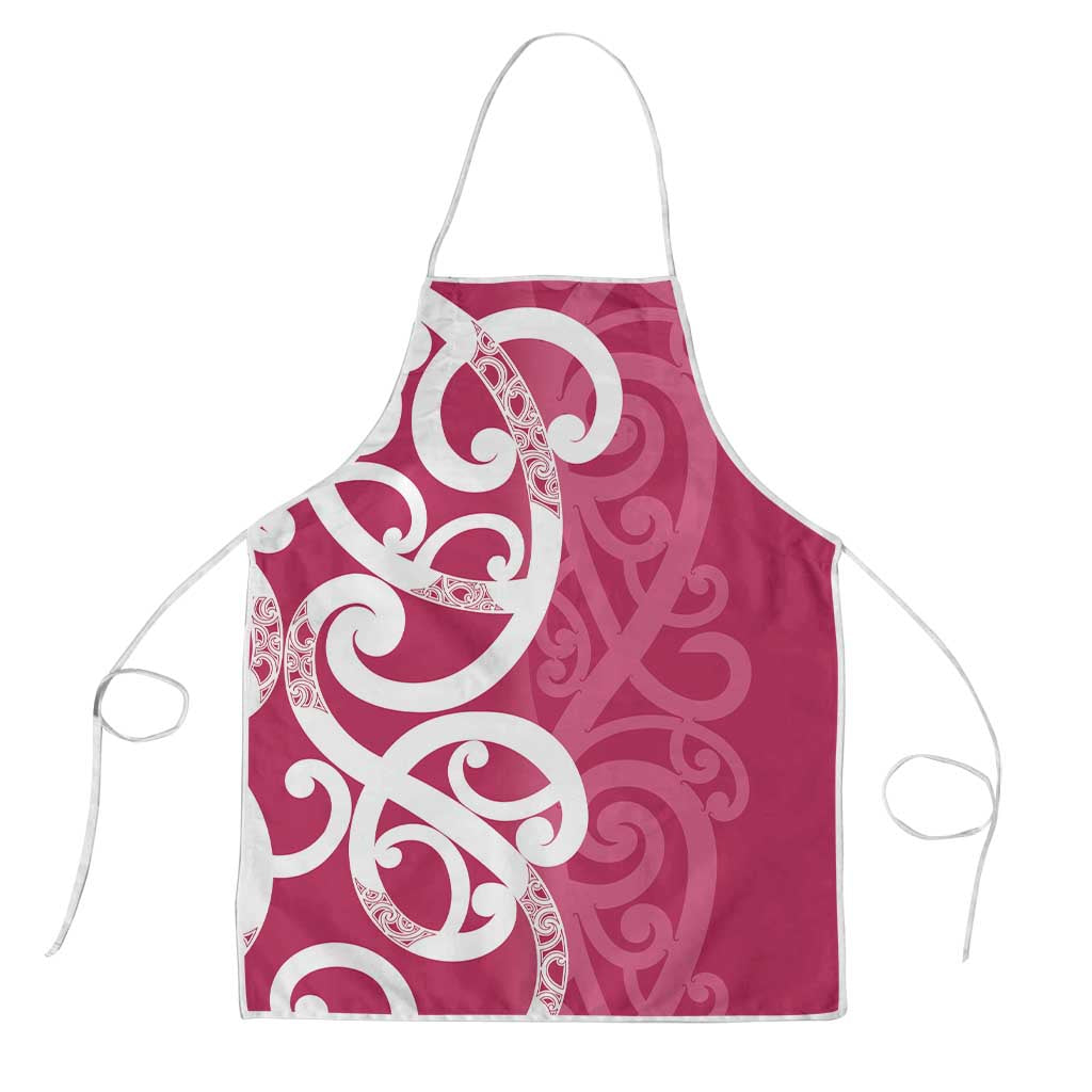 Breast Cancer Awareness Maori Apron Koru Kowhaiwhai - Polynesian Pride