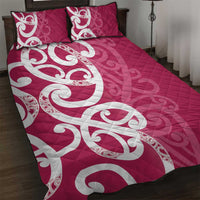 Breast Cancer Awareness Maori Quilt Bed Set Koru Kowhaiwhai - Polynesian Pride