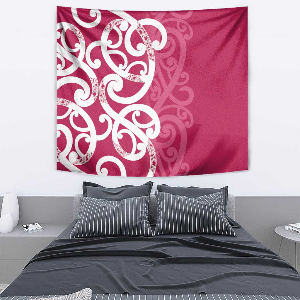 Breast Cancer Awareness Maori Tapestry Koru Kowhaiwhai - Polynesian Pride