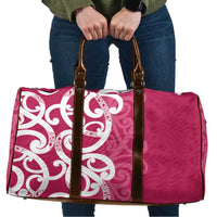 Breast Cancer Awareness Maori Travel Bag Koru Kowhaiwhai - Polynesian Pride
