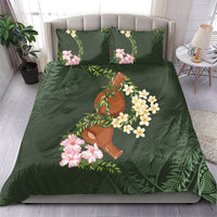 Aloha Hawaii Ipu Gourd Mix Maile Lei Bedding Set Sage Green LT7 - Polynesian Pride