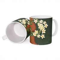 Aloha Hawaii Ipu Gourd Mix Maile Lei Ceramic Mug Sage Green LT7 - Polynesian Pride