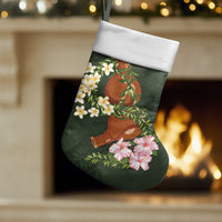 Aloha Hawaii Ipu Gourd Mix Maile Lei Christmas Stocking Sage Green LT7 Set of 2 Sage Green - Polynesian Pride