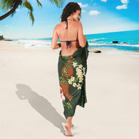 Aloha Hawaii Ipu Gourd Mix Maile Lei Sarong Sage Green LT7 - Polynesian Pride