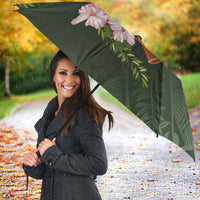 Aloha Hawaii Ipu Gourd Mix Maile Lei Umbrella Sage Green LT7 - Polynesian Pride