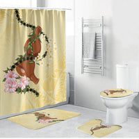 Aloha Hawaii Ipu Gourd Mix Kukui Nut Lei Bathroom Set Lemon Yellow LT7 Bathroom Set (4 pcs) Lemon Yellow - Polynesian Pride