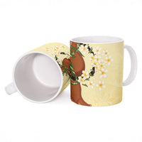 Aloha Hawaii Ipu Gourd Mix Kukui Nut Lei Ceramic Mug Lemon Yellow LT7 - Polynesian Pride