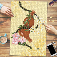 Aloha Hawaii Ipu Gourd Mix Kukui Nut Lei Puzzle Lemon Yellow LT7 Lemon Yellow - Polynesian Pride