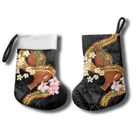 Aloha Hawaii Ipu Gourd Mix ʻĀkulikuli Lei Christmas Stocking Obsidian Black LT7 - Polynesian Pride