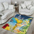 Funny Tropical Christmas Area Rug Tis The Season To Get Tipsy