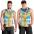 Funny Tropical Christmas Men Tank Top Tis The Season To Get Tipsy