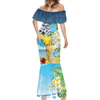 Funny Tropical Christmas Mermaid Dress Tis The Season To Get Tipsy LT7 - Polynesian Pride