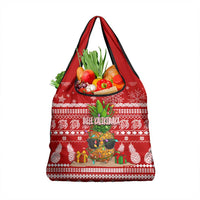 Hawaii Pineapple Christmas Grocery Bag Mele Kalikimaka LT7 1-pack One Size Red - Polynesian Pride