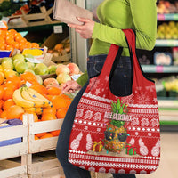 Hawaii Pineapple Christmas Grocery Bag Mele Kalikimaka LT7 - Polynesian Pride