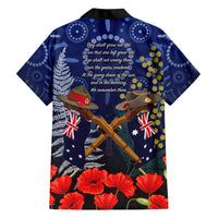 Anzac Hawaiian Shirt Ausralia Aboriginal Mix New Zealand Slouch Hats LT7 - Polynesian Pride