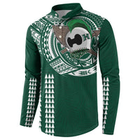 Hawaii Rainbow Warriors Personalized Button Sweatshirt Kakau Ikakai Laau Pama