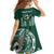Hawaii Rainbow Warriors Personalized Family Matching Off The Shoulder Long Sleeve Dress and Hawaiian Shirt Kakau Ikakai Laau Pama